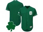Detroit Tigers St. Patricks Day Blank Green Celtic Flexbase Authentic Collection Jersey