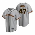 Nike San Francisco Giants #47 Johnny Cueto Gray Road Stitched Baseball Jersey