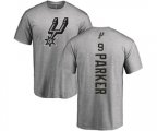 San Antonio Spurs #9 Tony Parker Ash Backer T-Shirt