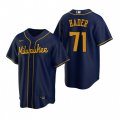 Nike Milwaukee Brewers #71 Josh Hader Navy Alternate Stitched Baseball Jersey