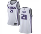 Sacramento Kings #21 Vlade Divac Swingman White NBA Jersey - Association Edition