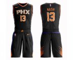 Phoenix Suns #13 Steve Nash Swingman Black Basketball Suit Jersey - Statement Edition