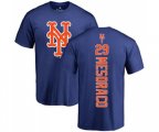 New York Mets #29 Devin Mesoraco Royal Blue Backer T-Shirt