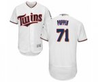 Minnesota Twins Sean Poppen White Home Flex Base Authentic Collection Baseball Player Jersey