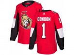 Adidas Ottawa Senators #1 Mike Condon Red Home Authentic Stitched NHL Jersey