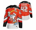 Anaheim Ducks #42 Josh Manson Red 2020-21 Reverse Retro Alternate Hockey Jersey