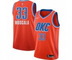Oklahoma City Thunder #33 Mike Muscala Swingman Orange Finished Basketball Jersey - Statement Edition