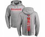 Tampa Bay Buccaneers #98 Anthony Nelson Ash Backer Pullover Hoodie