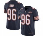 Chicago Bears #96 Akiem Hicks Navy Blue Team Color 100th Season Limited Football Jersey