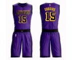 Los Angeles Lakers #15 DeMarcus Cousins Swingman Purple Basketball Suit Jersey - City Edition