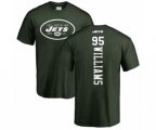 New York Jets #95 Quinnen Williams Green Backer T-Shirt