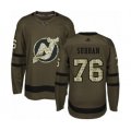 New Jersey Devils #76 P. K. Subban Authentic Green Salute to Service Hockey Jersey