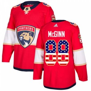 Florida Panthers #88 Jamie McGinn Authentic Red USA Flag Fashion NHL Jersey