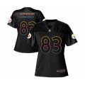 Women's Pittsburgh Steelers #83 Zach Gentry Game Black Fashion Football Jersey