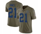Indianapolis Colts #21 Nyheim Hines Limited Olive 2017 Salute to Service Football Jersey