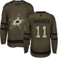 Dallas Stars #11 Curtis McKenzie Premier Green Salute to Service NHL Jersey