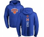 New York Knicks #14 Allonzo Trier Royal Blue Backer Pullover Hoodie