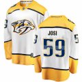 Nashville Predators #59 Roman Josi Fanatics Branded White Away Breakaway NHL Jersey