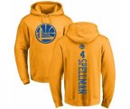 Golden State Warriors #4 Omari Spellman Gold One Color Backer Pullover Hoodie