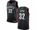 Brooklyn Nets #32 Julius Erving Authentic Black Basketball Jersey - 2018-19 City Edition
