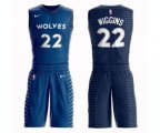 Minnesota Timberwolves #22 Andrew Wiggins Swingman Blue Basketball Suit Jersey