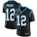 Carolina Panthers #12 D.J. Moore Black Team Color Vapor Untouchable Limited Player NFL Jersey