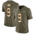 New York Giants #9 Brad Wing Limited Olive Gold 2017 Salute to Service NFL Jersey