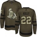 Ottawa Senators #22 Chris Kelly Premier Green Salute to Service NHL Jersey