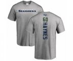 Seattle Seahawks #60 Phil Haynes Ash Backer T-Shirt