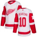 Detroit Red Wings #10 Alex Delvecchio Authentic White Away NHL Jersey