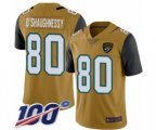 Jacksonville Jaguars #80 James O'Shaughnessy Limited Gold Rush Vapor Untouchable 100th Season Football Jersey