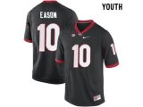 Youth Georgia Bulldogs Jacob Eason #10 College Football Limited Jerseys - Black
