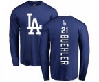 Los Angeles Dodgers #21 Walker Buehler Royal Blue Backer Long Sleeve T-Shirt