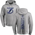Tampa Bay Lightning #67 Mitchell Stephens Ash Backer Pullover Hoodie