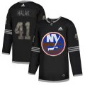 New York Islanders #41 Jaroslav Halak Black Authentic Classic Stitched NHL Jersey