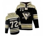 Pittsburgh Penguins #72 Patric Hornqvist Authentic Black Sawyer Hooded Sweatshirt NHL Jersey