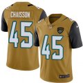Jacksonville Jaguars #45 K'Lavon Chaisson Gold Stitched NFL Limited Rush Jersey
