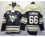 Pittsburgh Penguins #66 Mario Lemieux black-cream[pullover hooded sweatshirt][patch C]