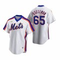 Nike New York Mets #65 Robert Gsellman White Cooperstown Collection Home Stitched Baseball Jersey