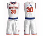New York Knicks #30 Bernard King Swingman White Basketball Suit Jersey - Association Edition