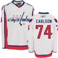 Washington Capitals #74 John Carlson Authentic White Away NHL Jersey