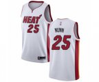 Miami Heat #25 Kendrick Nunn Authentic White Basketball Jersey - Association Edition