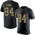 Dallas Cowboys #84 James Hanna Black Camo Salute to Service T-Shirt