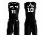 San Antonio Spurs #10 DeMar DeRozan Swingman Black Basketball Suit Jersey - Icon Edition