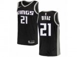 Sacramento Kings #21 Vlade Divac Swingman Black NBA Jersey Statement Edition