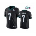 Philadelphia Eagles #7 Haason Reddick Black Super Bowl LVII Patch Vapor Untouchable Limited Stitched Jersey