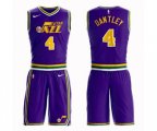 Utah Jazz #4 Adrian Dantley Swingman Purple Basketball Suit Jersey