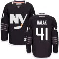 New York Islanders #41 Jaroslav Halak Premier Black Third NHL Jersey