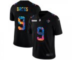 New Orleans Saints #9 Drew Brees Multi-Color Black 2020 NFL Crucial Catch Vapor Untouchable Limited Jersey