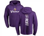 Minnesota Vikings #71 Riley Reiff Purple Backer Pullover Hoodie